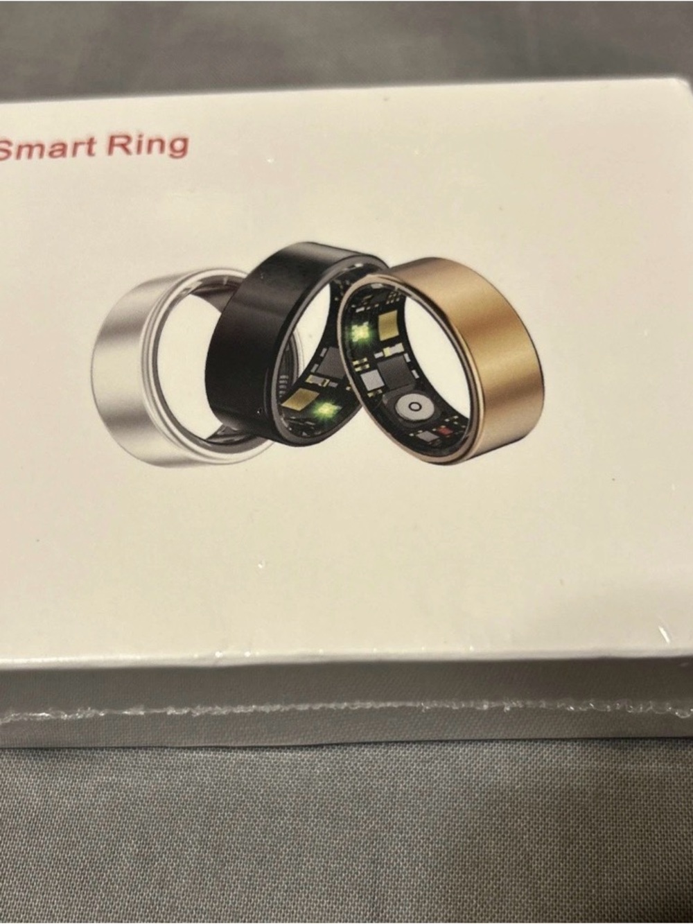 Smart Ring Basic Parameters Stainless Steel Waterproof(5ATM) Size 9 Gold